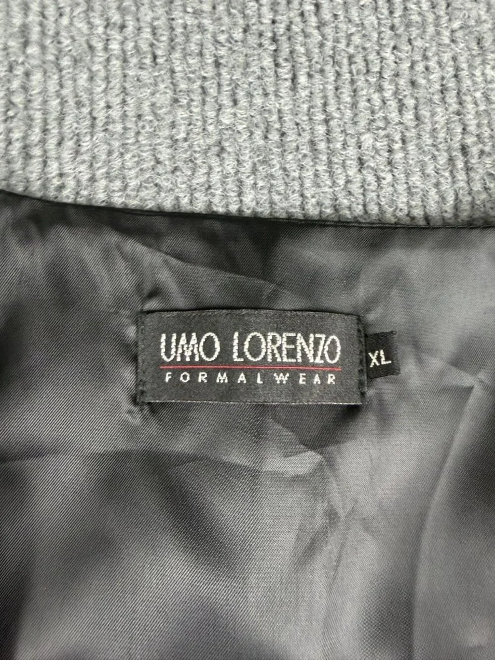 Umo Lorenzo Mens Red Formal Vest XL Diamond Pattern